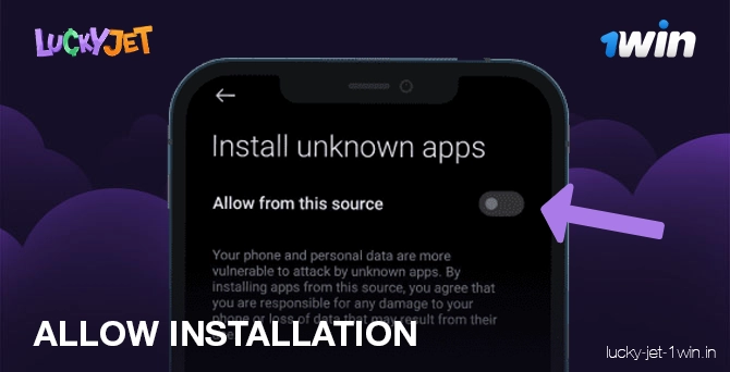 Autoriser l'installation de fichiers provenant de sources inconnues