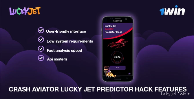fonctionnalités de piratage de Crash Aviator Lucky Jet Predictor