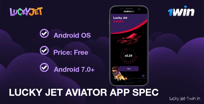 Spécifications d'application de Lucky Jet Aviator